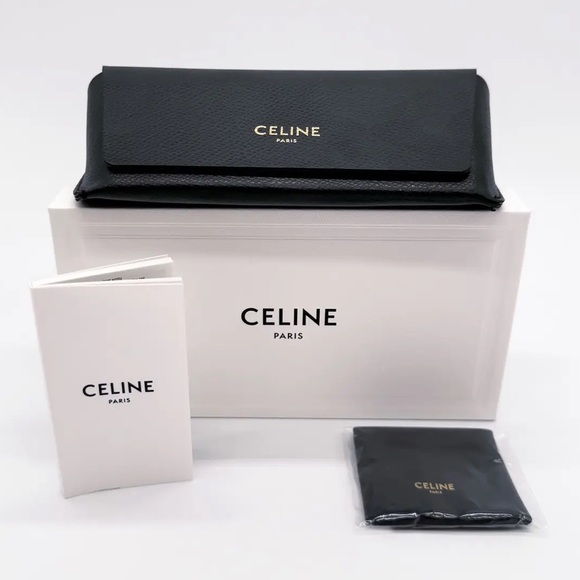 NEW CELINE CAT EYE SUNGLASSES CL40228I 93B CELINE GREEN GREY GRADIENT EYEWEAR - Picture 3 of 3